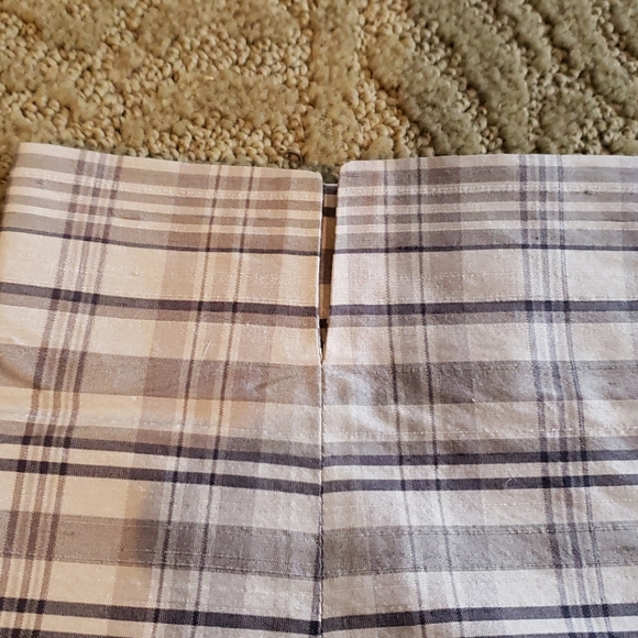 Moschino Cheap And Chic Gray Plaid Silk Pant Sz 8 - Picture 3 of 6